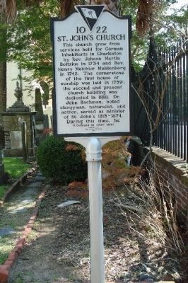 St. John's Church Marker. Click for full size. St. John's Church Marker image. Click for full size.