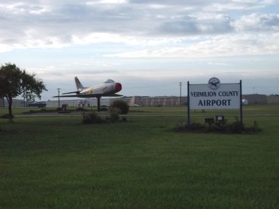 Entrance to Vermilion County Airport image. Click for full size.