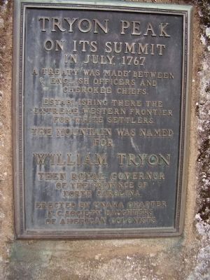 Tryon Peak Marker image. Click for full size.