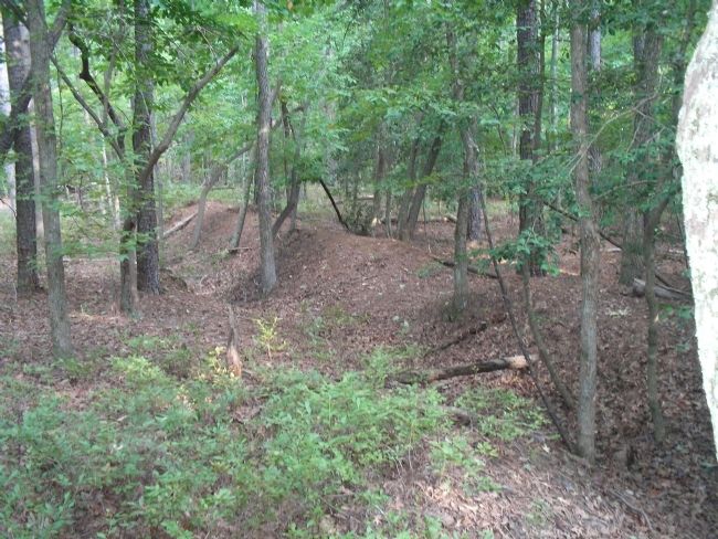 Confederate Earthworks. Click for full size. Confederate Earthworks image. Click for full size.