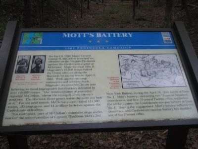 Mott’s Battery Marker. Click for full size. Mott’s Battery Marker image. Click for full size.
