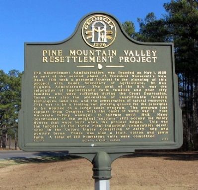 Pine Mountain Valley Resettlement Project Marker image. Click for full size.