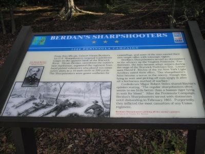 Berdan’s Sharpshooters Marker. Click for full size. Berdan’s Sharpshooters Marker image. Click for full size.