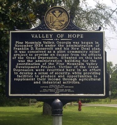 Valley of Hope Marker. Click for full size. Valley of Hope Marker image. Click for full size.