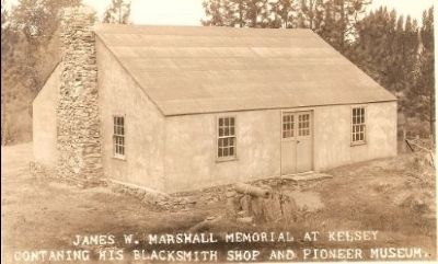 Vintage Postcard - Marshall's Blacksmith Shop in Kelsey (Mentioned Earlier) image. Click for full size.