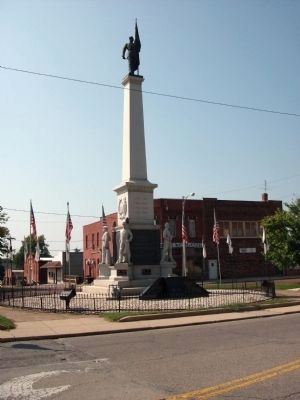 Shelby County War Memorial and Freedom Square Marker. Click for full size. Shelby County War Memorial and Freedom Square Marker image. Click for full size.