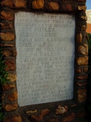 Polk County World War Memorial Marker image. Click for full size.