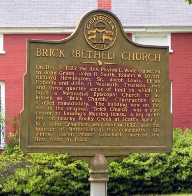 Brick (Bethel) Church Marker image. Click for full size.