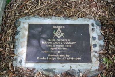 James Goedy Masonic Memorial. Click for full size. James Goedy Masonic Memorial image. Click for full size.