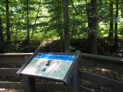 Marker in Lee’s Mill Historic Park. Click for full size. Marker in Lee’s Mill Historic Park image. Click for full size.