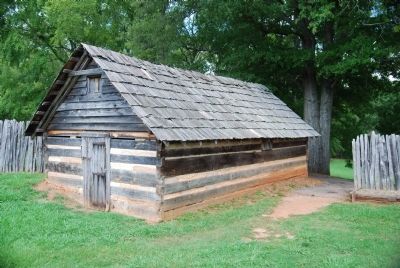 Structure Inside The Stockade Fort. Click for full size. Structure Inside The Stockade Fort image. Click for full size.