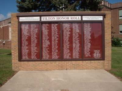 Tilton Honor Roll Marker image. Click for full size.