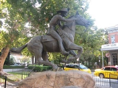 The Pony Express Statue - Looking Southeast image. Click for full size.