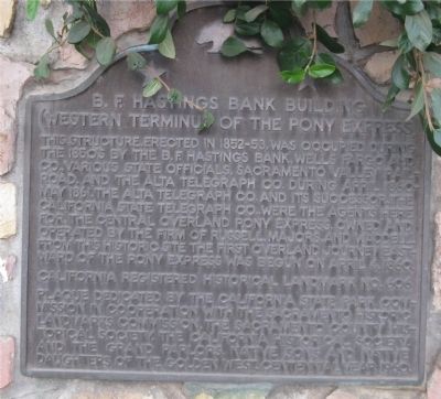 B.F. Hastings Bank Building Marker. Click for full size. B.F. Hastings Bank Building Marker image. Click for full size.
