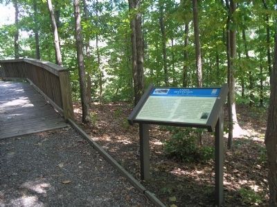 Marker in Lee’s Mill Historic Park image. Click for full size.