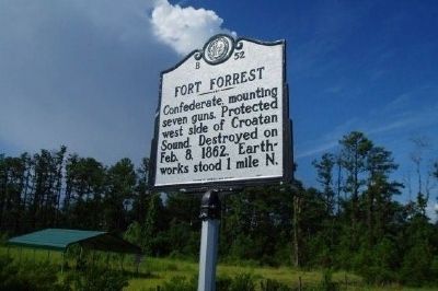 Fort Forrest Marker. Click for full size. Fort Forrest Marker image. Click for full size.