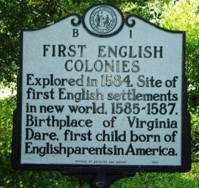 First English Colonies Marker image. Click for full size.