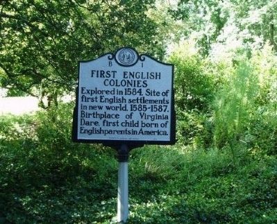 First English Colonies Marker image. Click for full size.