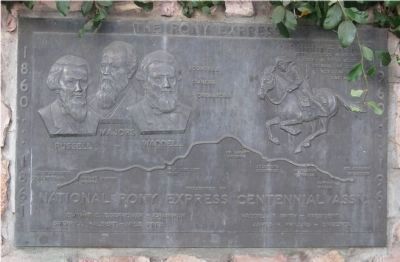 Pony Express Plaque image. Click for full size.
