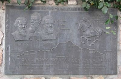 The Pony Express Marker. Click for full size. The Pony Express Marker image. Click for full size.