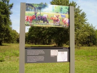 From Cow Pasture to Battlefield Marker. Click for full size. From Cow Pasture to Battlefield Marker image. Click for full size.
