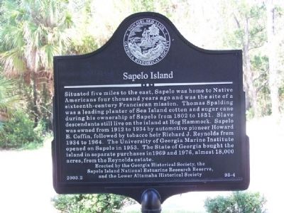 Sapelo Island Marker image. Click for full size.