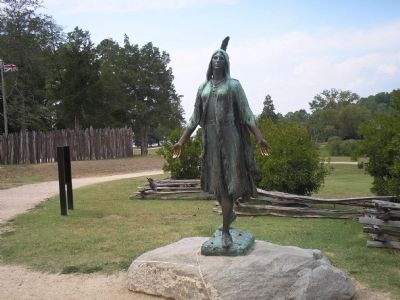 Statue of Pocahontas image. Click for full size.