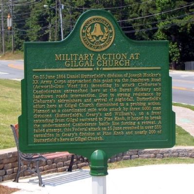 Military Action at Gilgal Church Marker image. Click for full size.