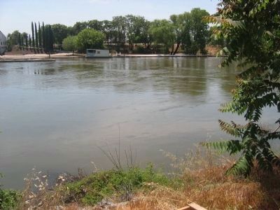 San Joaquin River - Site of The Comet Launch and First Ferry Crossing image. Click for full size.