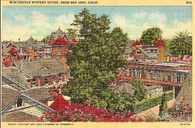 Vintage Postcard - Winchester Mystery House image. Click for full size.