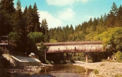 Vintage Postcard - Felton Covered Bridge image. Click for full size.
