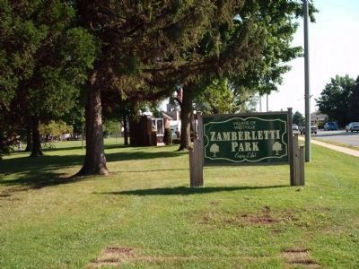 Zamberletti Park Sign image. Click for full size.