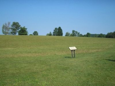 Marker on the Hubbardton Battlefield image. Click for full size.