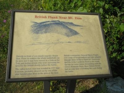 British Flank Near Mt. Zion Marker image. Click for full size.