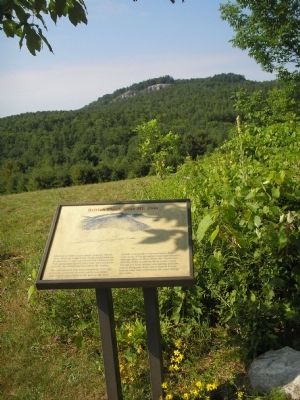 Marker with Mt. Zion in Background. Click for full size. Marker with Mt. Zion in Background image. Click for full size.