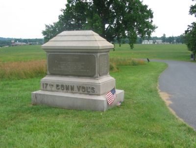17th Connecticut Volunteers Monument image. Click for full size.