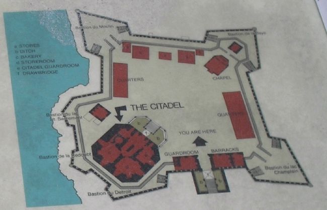 Fort and Citadel Diagram from Marker image. Click for full size.