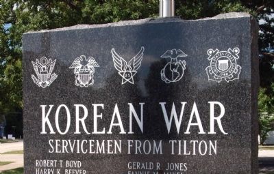 Top View - - Korean War  - -  Left Marker image. Click for full size.
