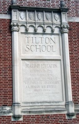 Old Tilton School  - -  Behind War Memorials image. Click for full size.