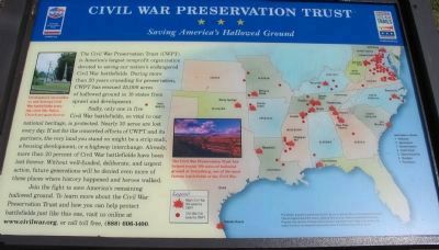 Civil War Preservation Trust<br>Saving America's Hallowed Ground image. Click for full size.