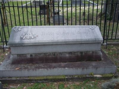 Dr. Noble Wimberly Jones' grave site at nearby Bonaventure Cemetery in Savannah image. Click for full size.