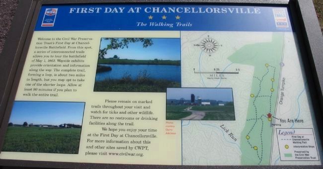 First Day at Chancellorsville<br>The Walking Trails image. Click for full size.