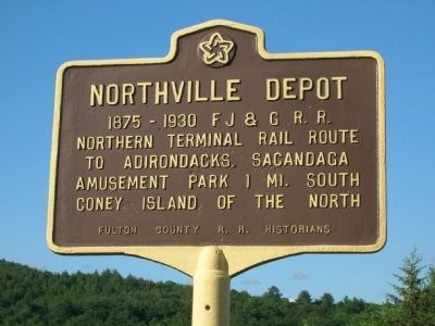 Northville Depot Marker - Northville, New York image. Click for full size.