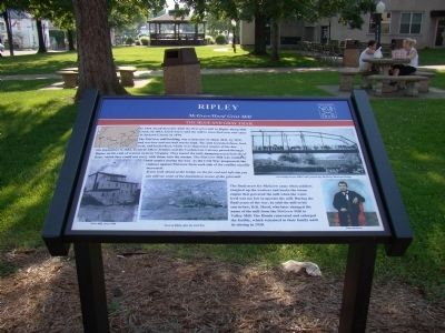 Ripley McGrew / Hood Grist Mill Marker image. Click for full size.