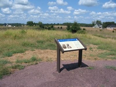 The <i>Confederate Flank Attack</i> Wayside image. Click for full size.