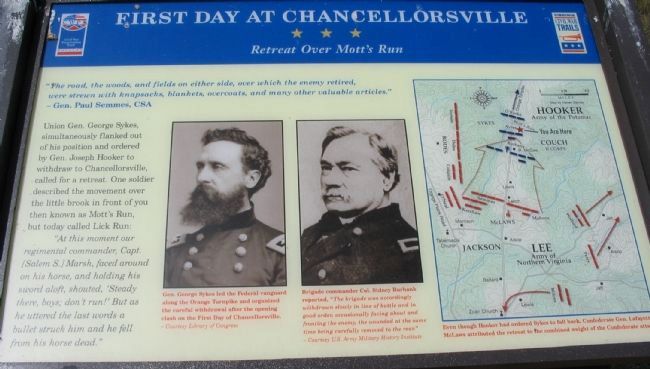 First Day at Chancellorsville Marker image. Click for full size.