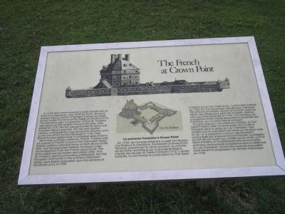 The French at Crown Point Marker image. Click for full size.