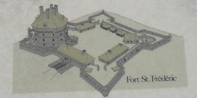 Picture of Fort St. Frdric from Marker image. Click for full size.