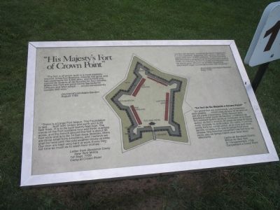 "His Majestys Fort of Crown Point" Marker image. Click for full size.