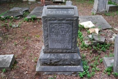 Capt. Joseph Blyth Allston Tombstone image. Click for full size.